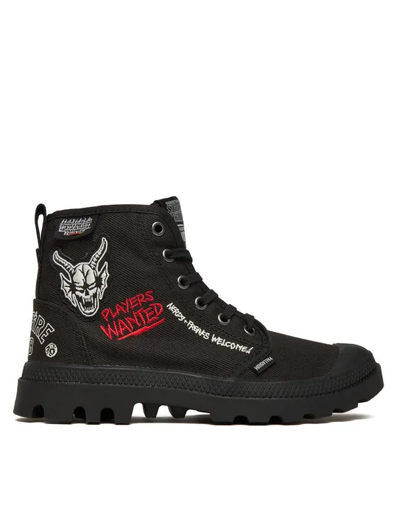 Schnürstiefeletten · Schwarz