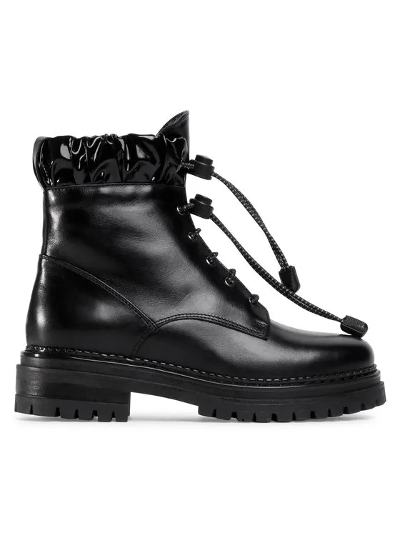 Schnürstiefeletten · Schwarz