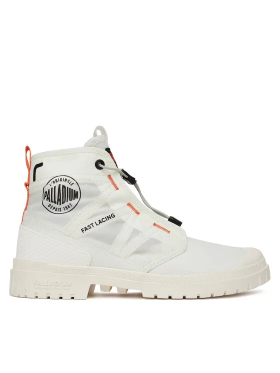 Schnürstiefeletten · Weiß