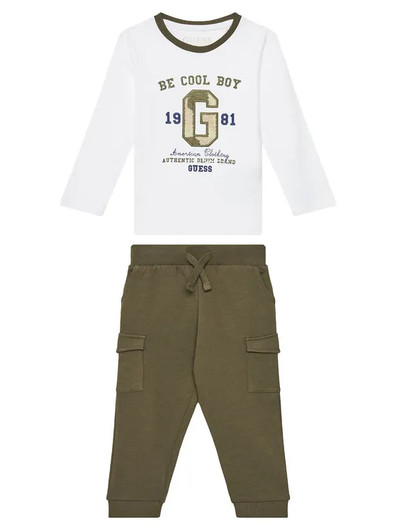 Set Bluse und Hose · Weiß