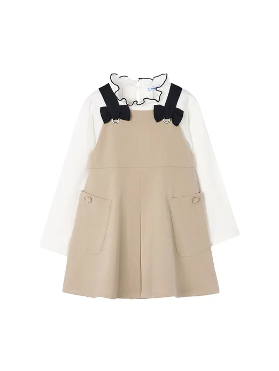 Set Bluse und Kleid · Beige