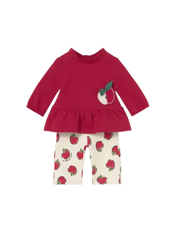 Set Bluse und Leggings · Rot