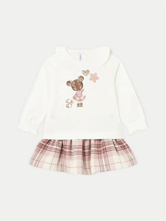 Set Bluse und Rock · Rosa