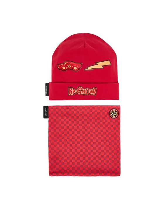 Set Mütze und Loop-Schal · Rot