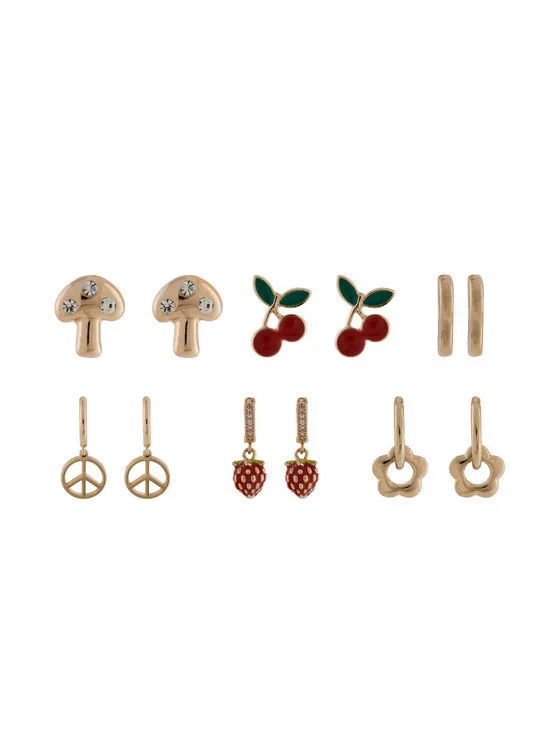 Set Ohrringen · Goldfarben · Metall