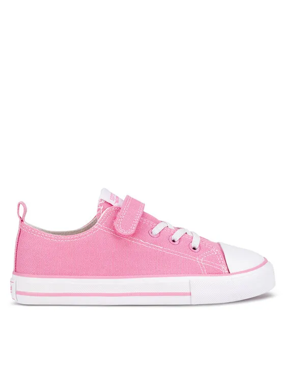 Sneakers aus Stoff · Rosa