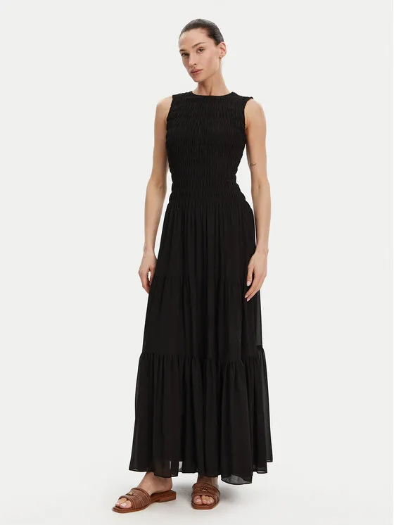 Sommerkleid · Schwarz · Maxi