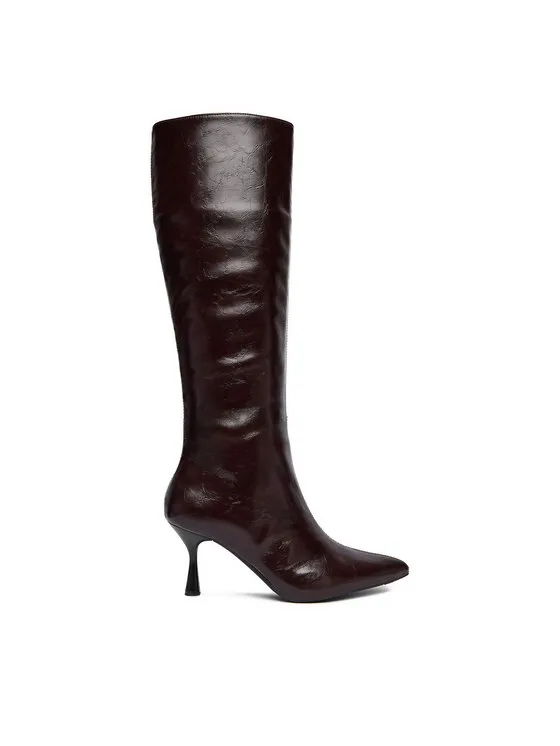 Stiefel · Dunkelrot · 7 cm