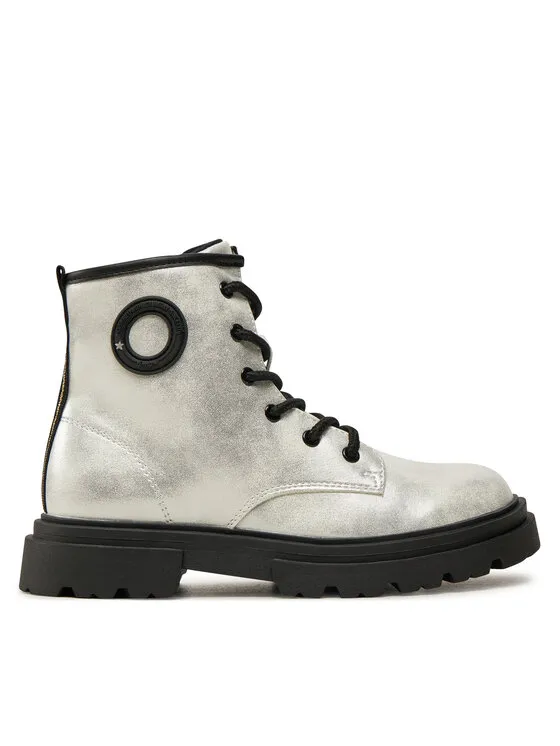 Stiefel · Silberfarben