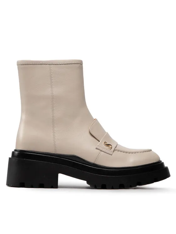 Stiefeletten · Écru · 5 cm