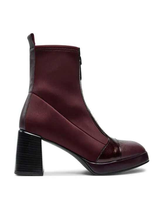 Stiefeletten · Dunkelrot · 7 cm