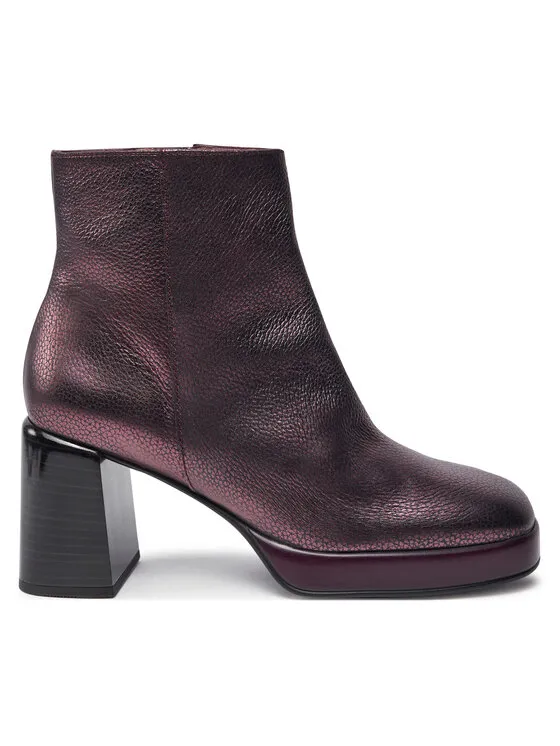 Stiefeletten · Dunkelrot · 7 cm