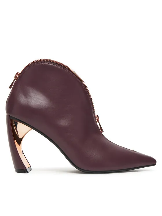 Stiefeletten · Dunkelrot · 9 cm