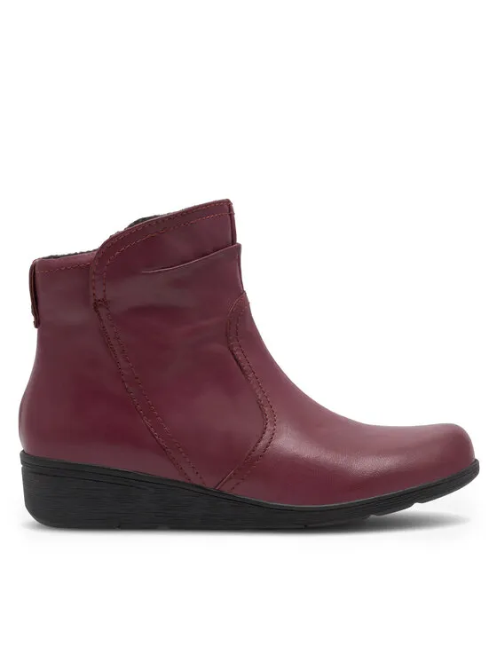 Stiefeletten · Dunkelrot