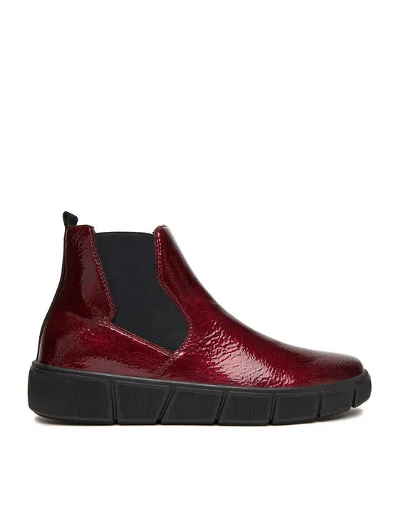 Stiefeletten · Dunkelrot