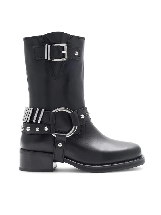 Stiefeletten · Schwarz · 4 cm