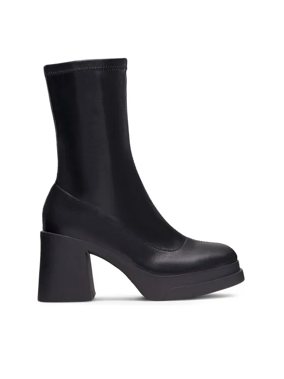 Stiefeletten · Schwarz · 8 cm