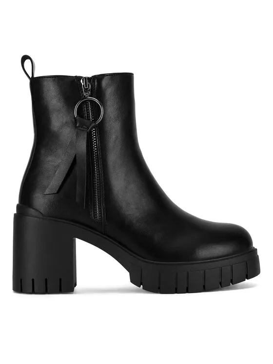 Stiefeletten · Schwarz · 8 cm