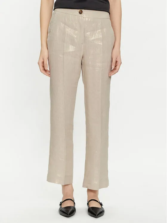 Stoffhose · Beige · Regular Fit