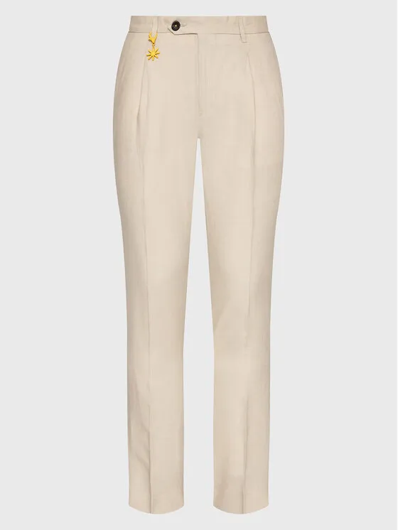 Stoffhose · Beige · Regular Fit