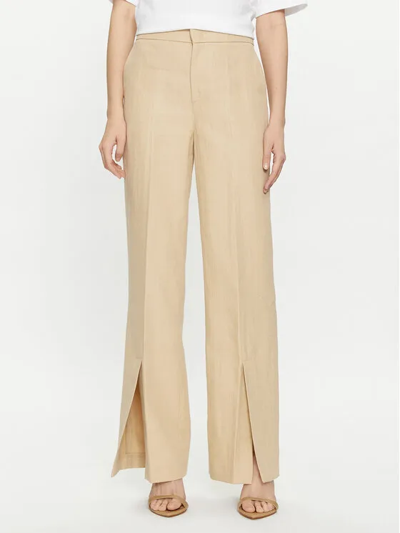 Stoffhose · Beige · Regular Fit