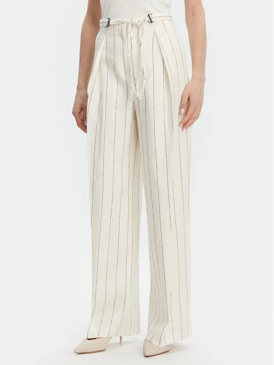 Stoffhose · Beige · Relaxed Fit