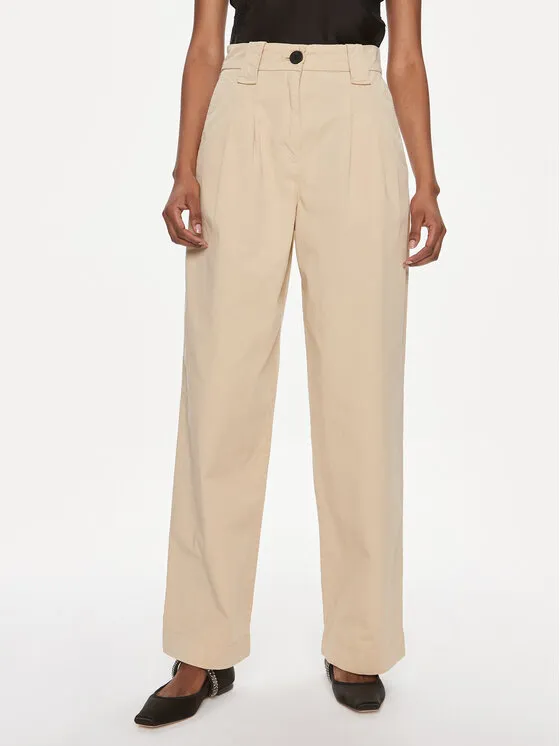 Stoffhose · Beige · Relaxed Fit