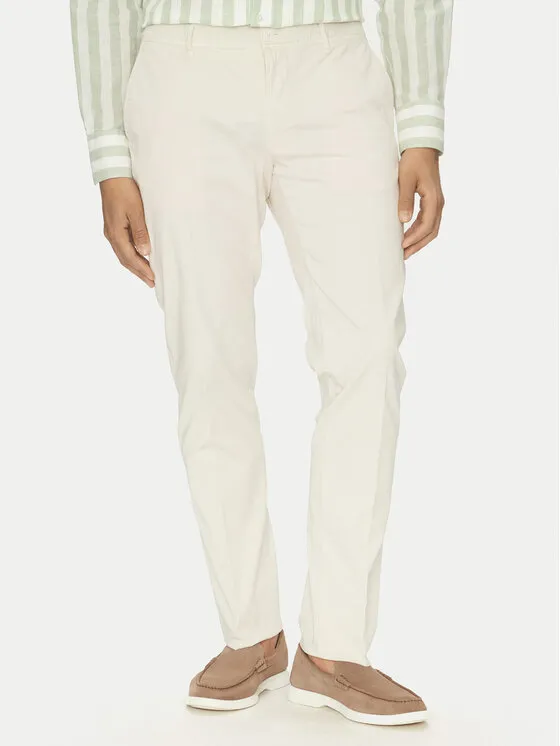 Stoffhose · Écru · Regular Fit