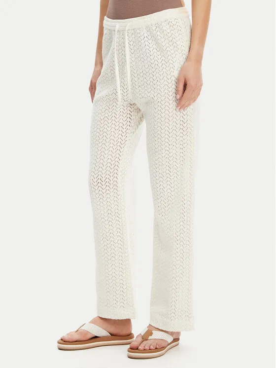 Stoffhose · Écru · Regular Fit