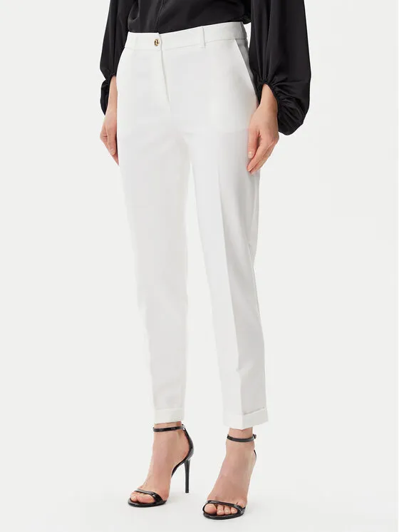 Stoffhose · Écru · Regular Fit