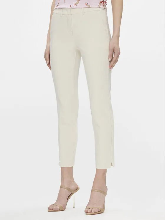 Stoffhose · Écru · Regular Fit