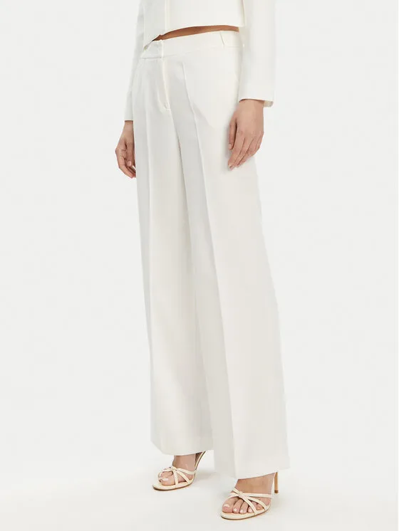 Stoffhose · Écru · Regular Fit