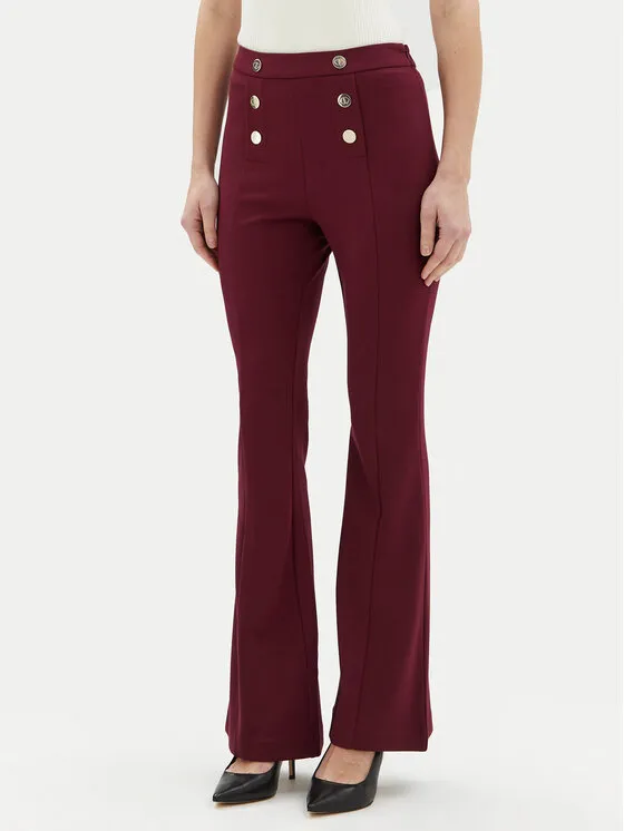 Stoffhose · Dunkelrot · Regular Fit