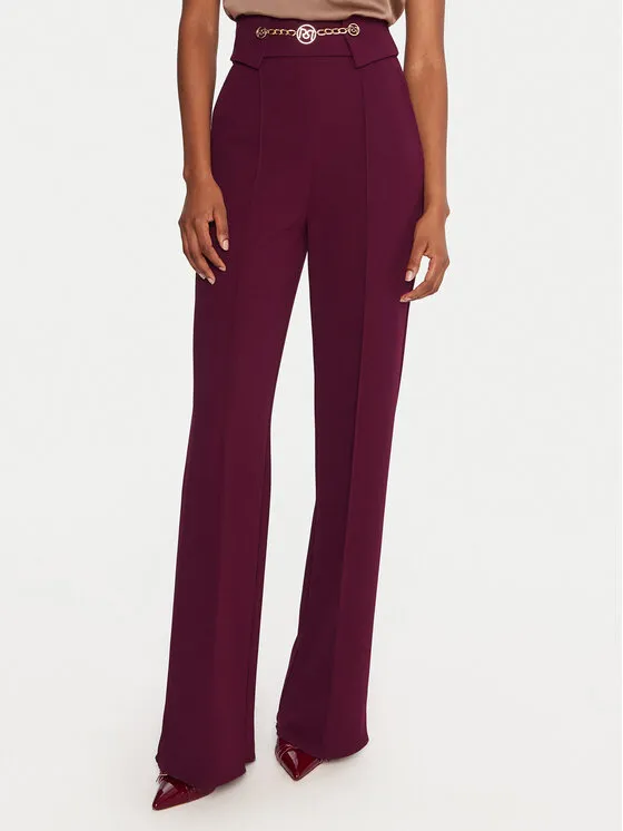 Stoffhose · Dunkelrot · Regular Fit