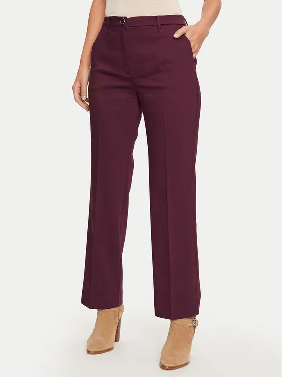 Stoffhose · Dunkelrot · Regular Fit