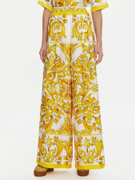 Stoffhose · Gelb · Regular Fit