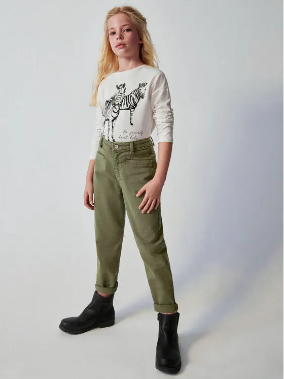 Stoffhose · Khakifarben