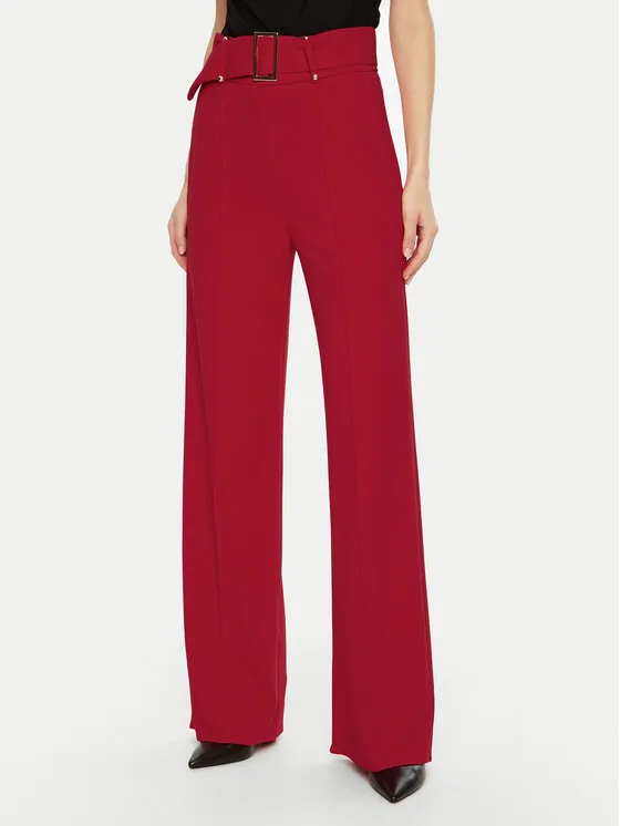 Stoffhose · Rot · Regular Fit