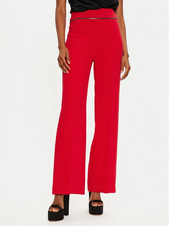 Stoffhose · Rot · Regular Fit