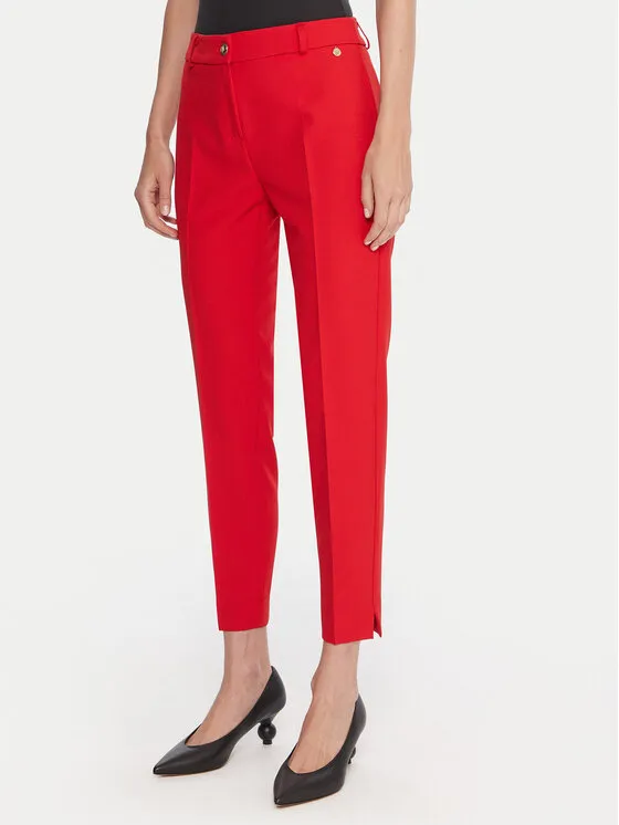 Stoffhose · Rot · Regular Fit