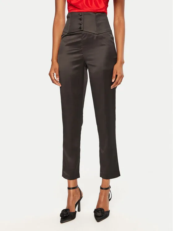 Stoffhose · Schwarz · Regular Fit