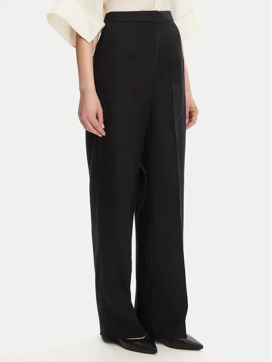 Stoffhose · Schwarz · Regular Fit