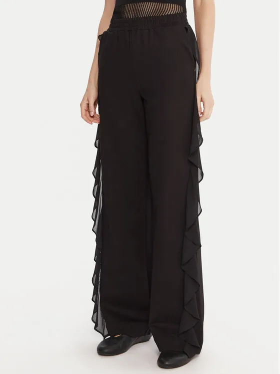 Stoffhose · Schwarz · Regular Fit