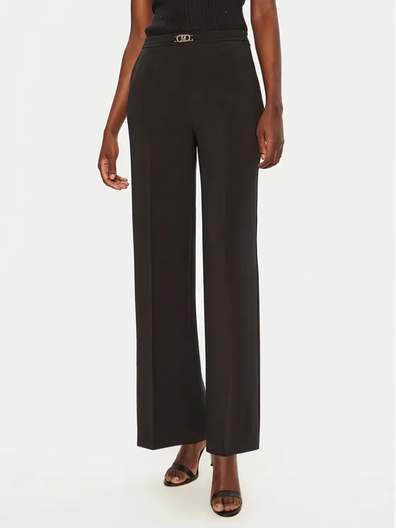 Stoffhose · Schwarz · Regular Fit