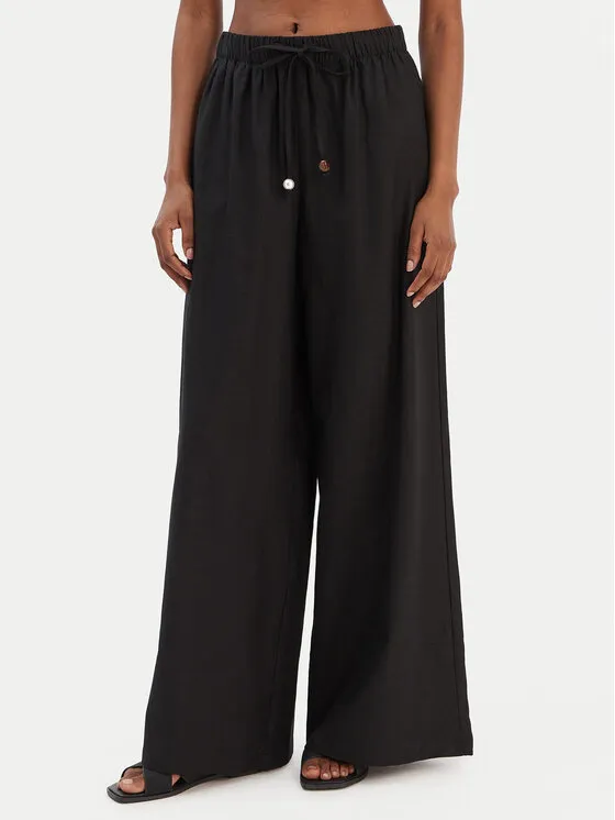 Stoffhose · Schwarz · Regular Fit