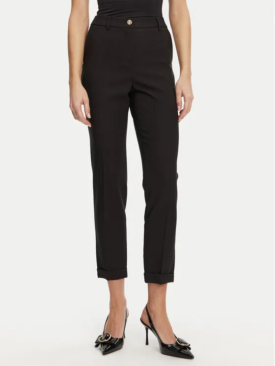 Stoffhose · Schwarz · Regular Fit