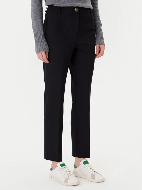 Stoffhose · Schwarz · Regular Fit