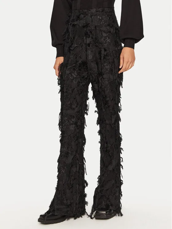 Stoffhose · Schwarz · Regular Fit