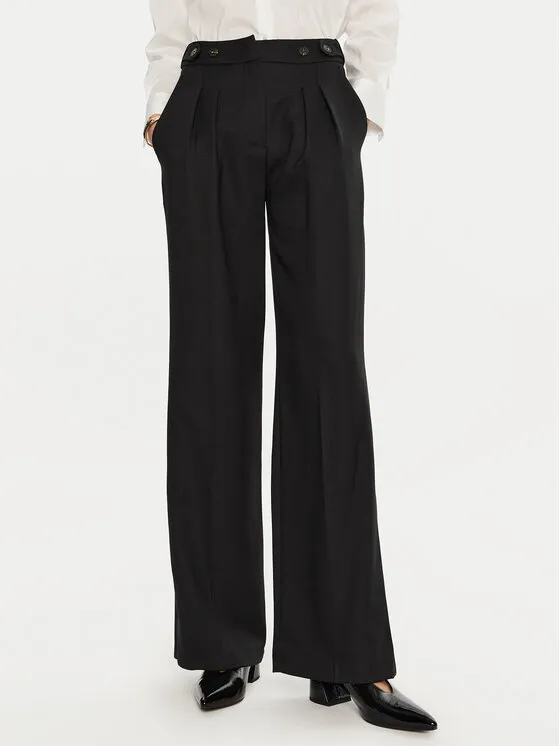 Stoffhose · Schwarz · Regular Fit