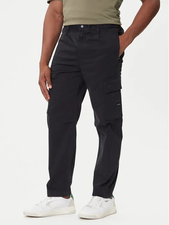 Stoffhose · Schwarz · Regular Fit